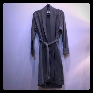 Grey UGG robe, sweatshirt material